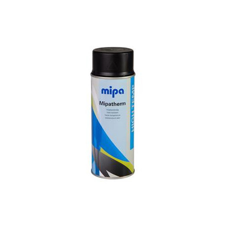 Mipatherm čierny Spray 400ml, lak odolný vysokým teplotám v spreji